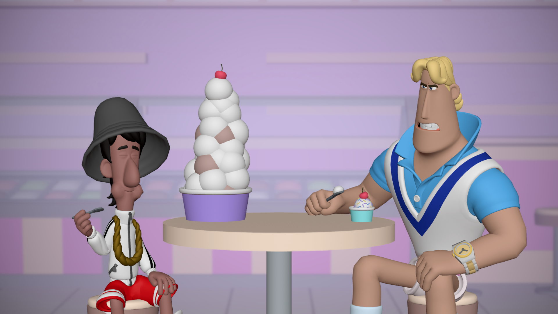 Ice Cream Parlour: Previs and Layout