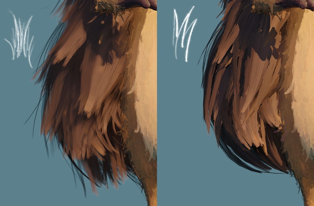 Hedgehog Shading WIP: Spikes Comparison