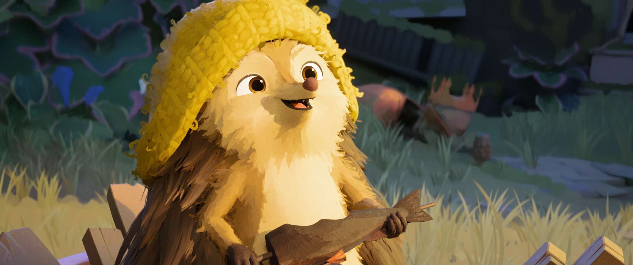 Happy Shaded Hedgehog