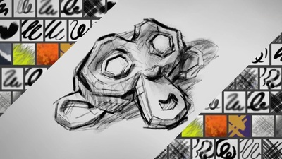 Shiny New Grease Pencil Texture Brushes