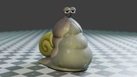 Chunky Snail - First Shading Pass