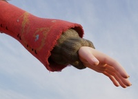 春天進行中 15 - 衣服顆粒測試（手臂）