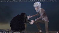 Rope-timer switch hair & wind sims