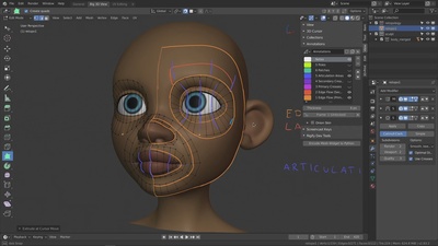 Facial Retopology - Edge Flow & Articulation