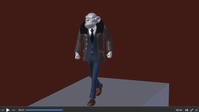 Boris walkcycle (in place) revision