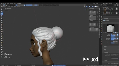 Timelapse: Sculpting Hair