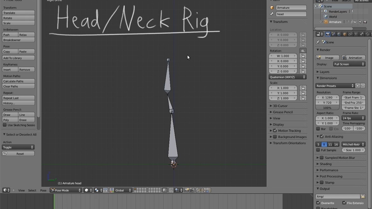 03 Head and Neck Rig - Introduction to Rigging - Blender Studio