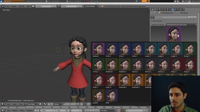 Pose Library - add-on walkthrough