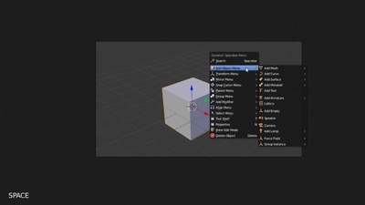 Dynamic Spacebar Menu