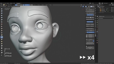 Timelapse: Sculpting Rain's Head