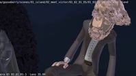 Victor crouches: new sim