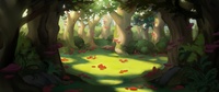mushroom grove concept painting