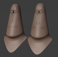 Rex rig helper face mesh - retopo