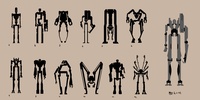 security robot - silhouettes