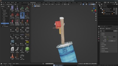 Adding Birdhouses & Grass