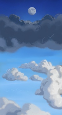 moon scene cloud test