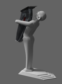 Wooden Figurine WIP Posterior