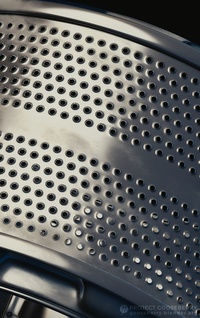 Washing machine drum close-up