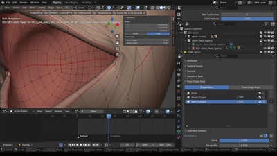 張嘴矯正形狀鍵