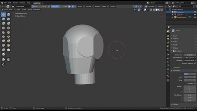 Sculpting a Primitive Head Shape
