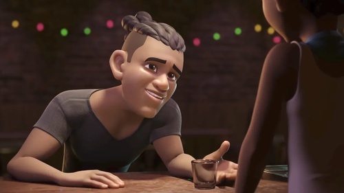 Rendering Snow Parkour Animation with Eevee