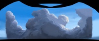 Sky dome matte painting