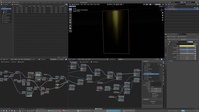 Painterly light beam card effect