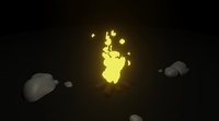 fire 'sculpting' animation test