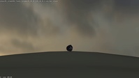 Franck runs down the hill