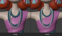 Victoria necklaces - retopo