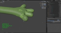 Sprite fingers, hand, arm - retopo - timelapse 7/11