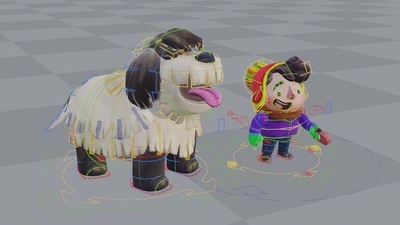 Character Rigging for Project DogWalk