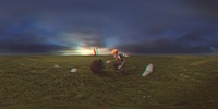 Anaglyph: panorama, near