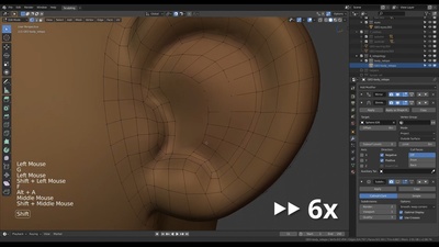 Timelapse: Head Retopology