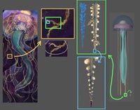 Closeup Tendril - Model (Size Reference)
