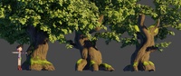 Oak trees: UV unwrapping update