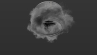 Cloud swirls & washing drum