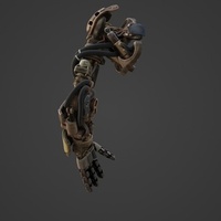 機器手臂著色 工作進行中 - 可轉動的