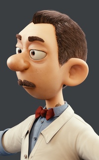 Barber hair editing - work in progress render