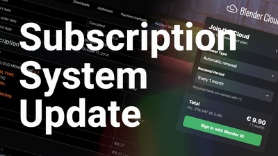Subscription System Update