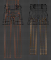 Ellie trousers, wire - retopo