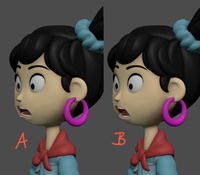 Ellie mouth paintover
