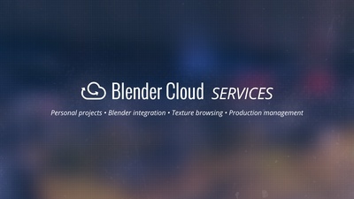 Announcing: Blender Cloud Services