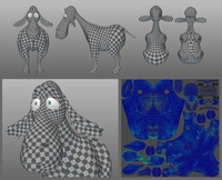 Franck the Sheep's UV mapping