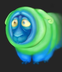 Franck's 2D caterpillar close-up