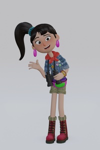 Ellie 'Casting' pose