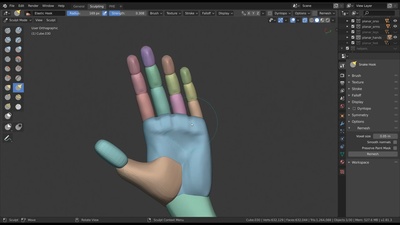 Sculpting the Planar Hands & Feet