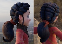 春天进行中 15 - 頭髮系統測試渲染