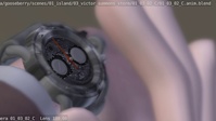 Timer watch close-up animation