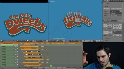 The Daily Dweebs - Animating the logo